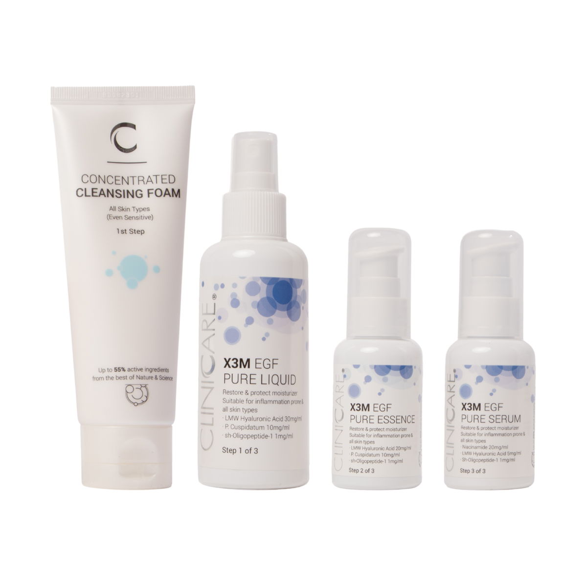 ClinicCare Pure Range Bundle + Concentrated Cleansing Foam 100ml