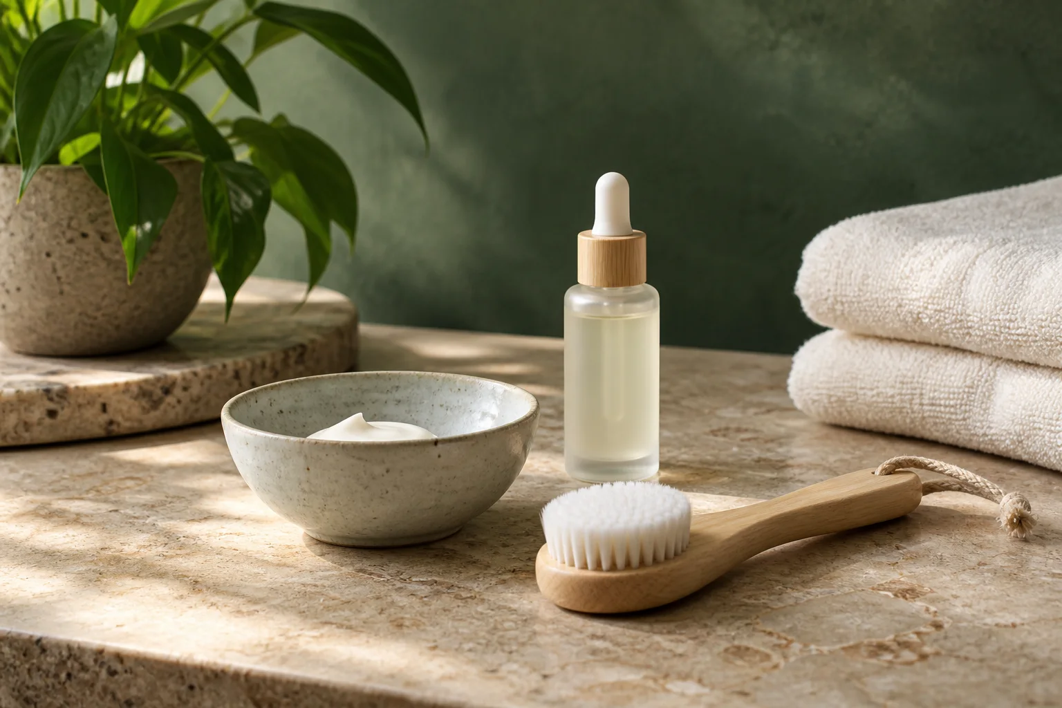 Hydrating skincare still life