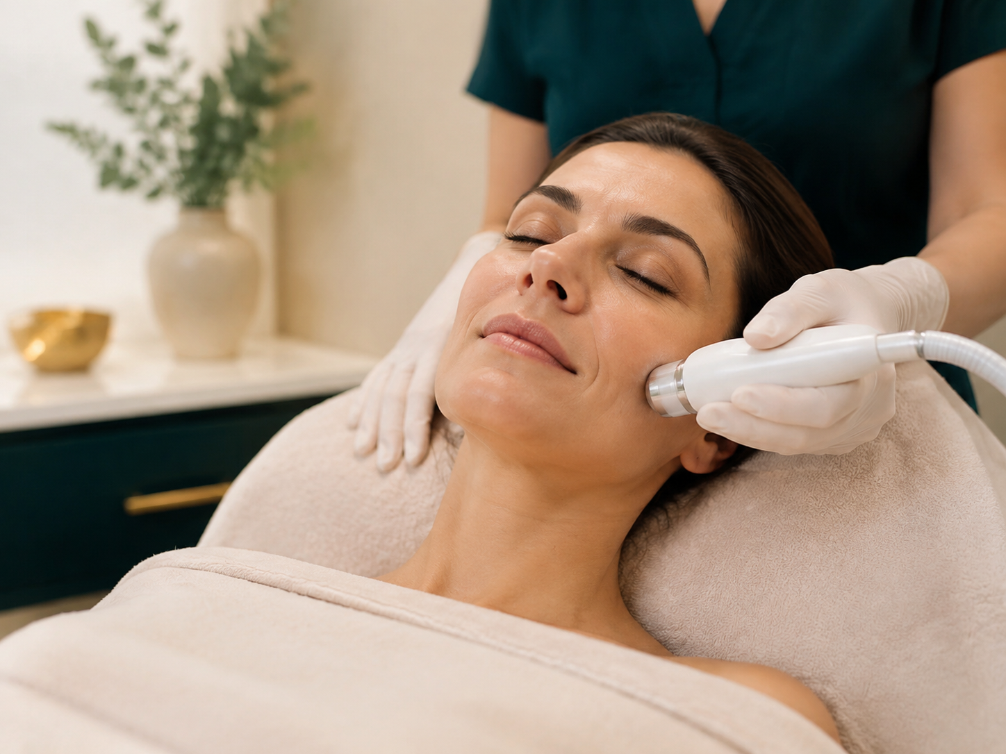 Facial skin-care treatment setting
